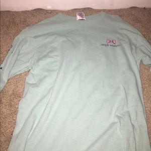 light blue, turquoise simply southern shirt